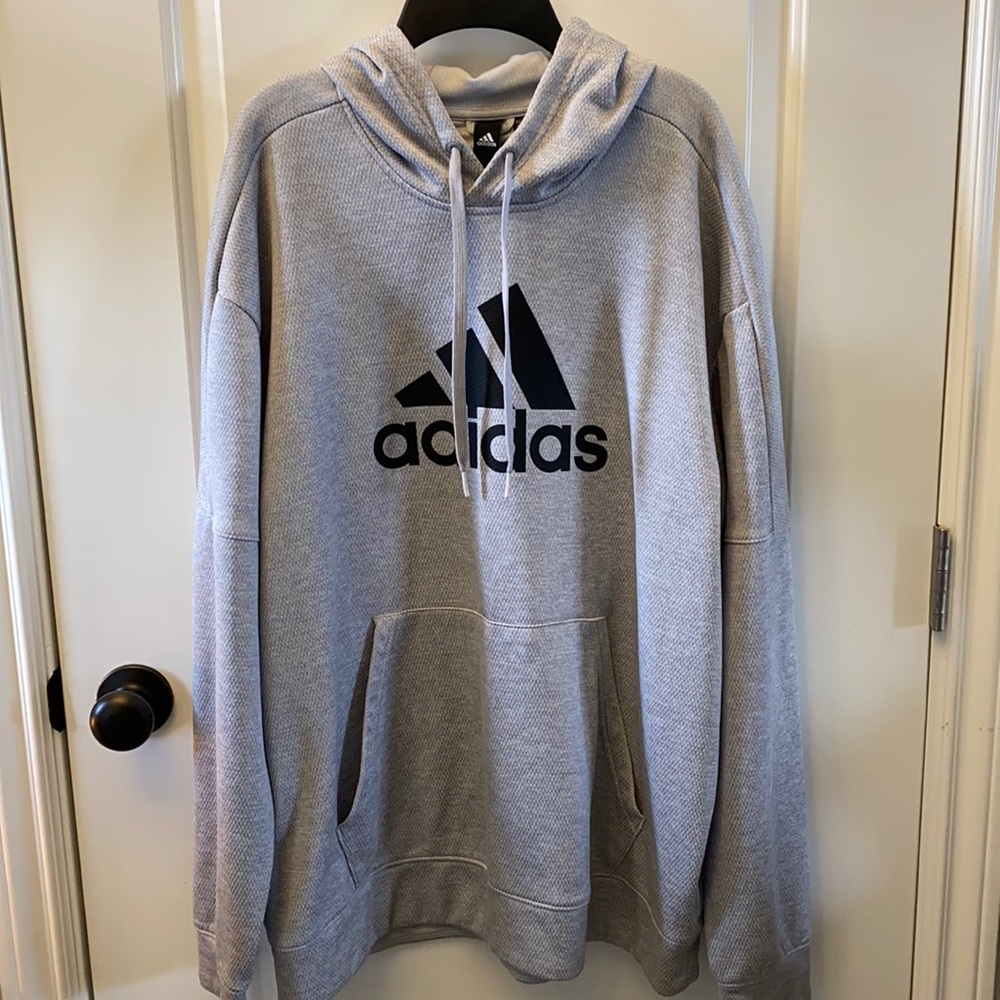 XL Grey Adidas Hoodie/Sweatshirt
